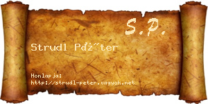 Strudl Péter névjegykártya